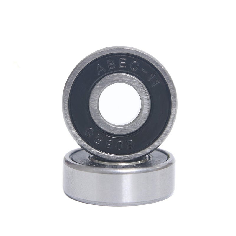 Z-FIRST Precision 608 RS ABEC 11 Bearings for Scooters,Longboards and Skateboards (Pack of 10 PCS) (Black) - Image 2